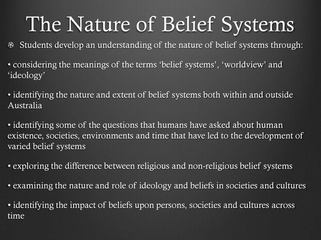 Belief Systems. - ppt download