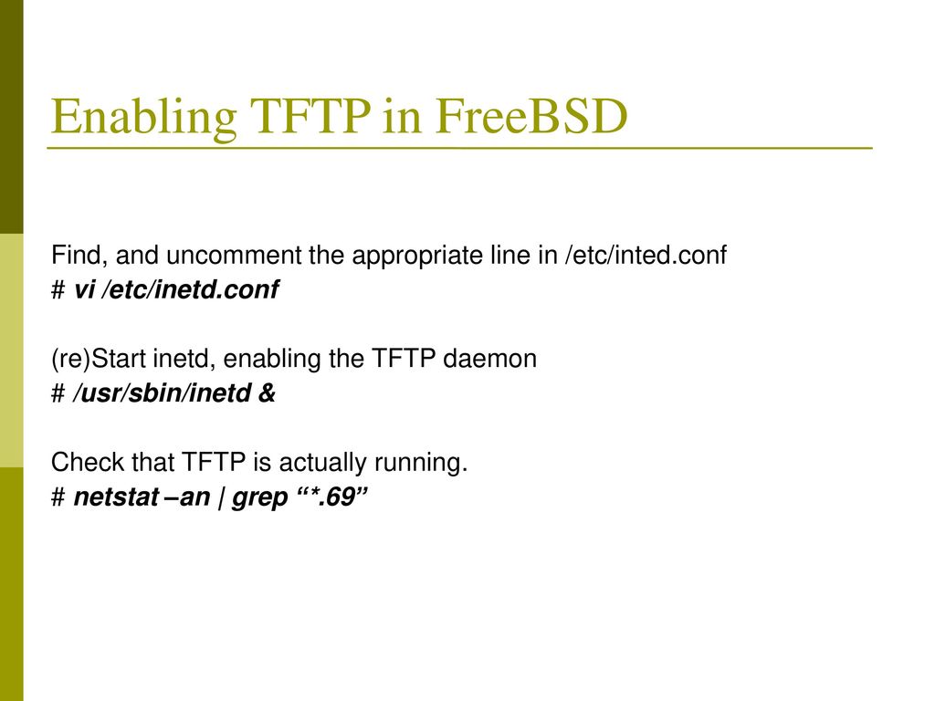 Working with tftp ppt download