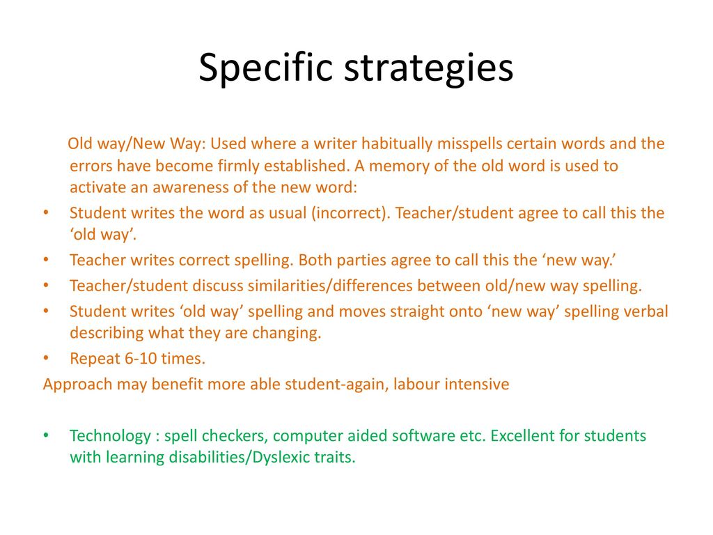 Spelling: Commonsense strategies and best practices - ppt download