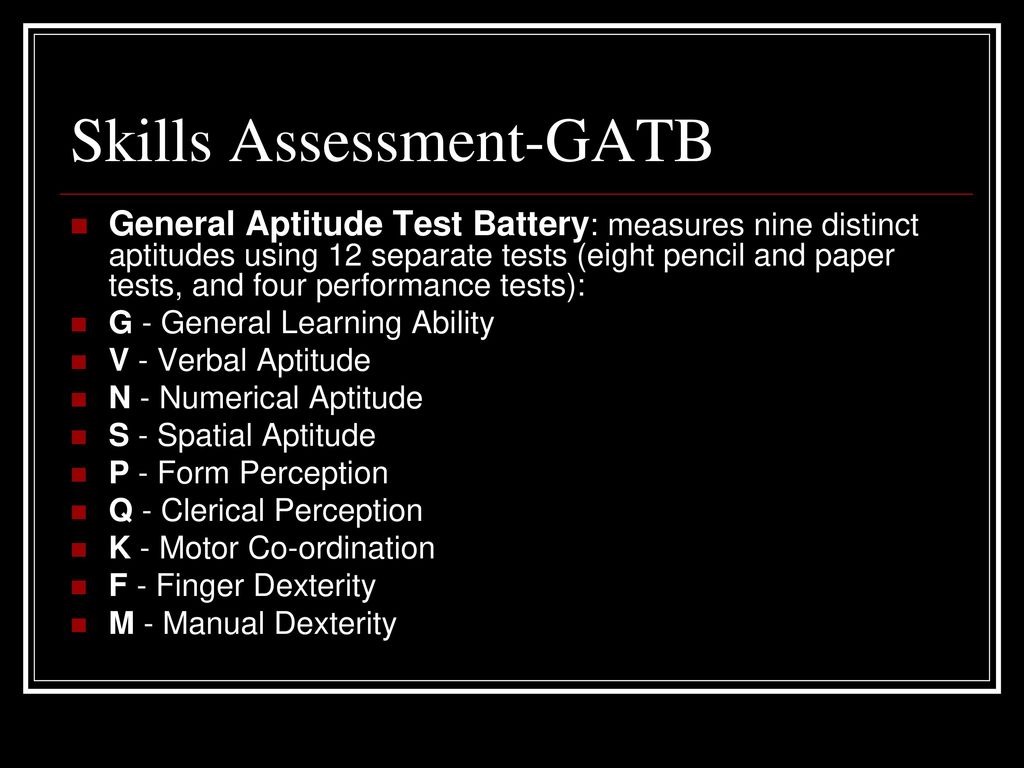 Values and Skills Assessment - ppt download