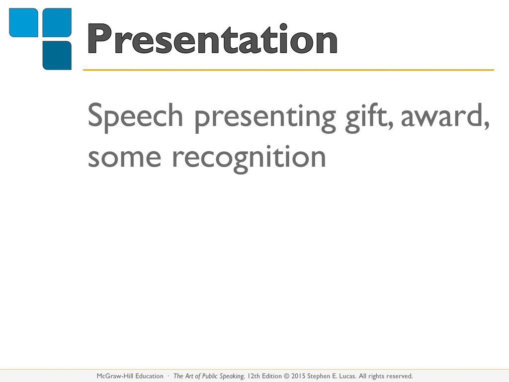 presenting gift speech