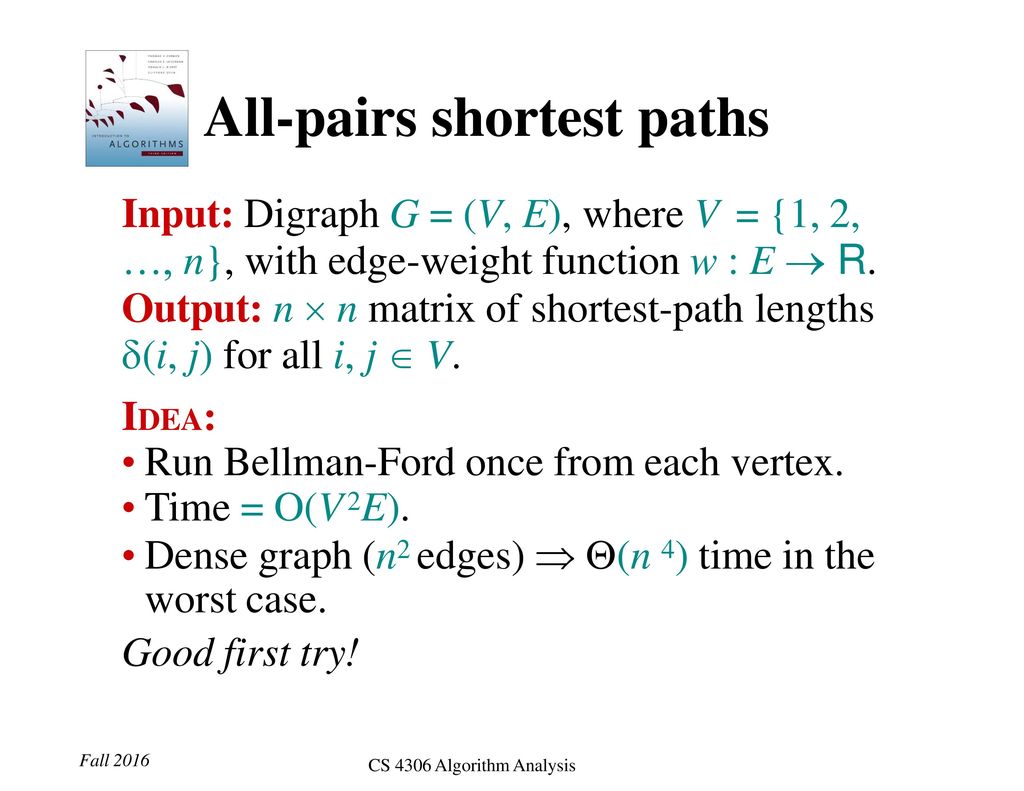 Algorithm Analysis Fall 17 Cs 4306 03 Ppt Download