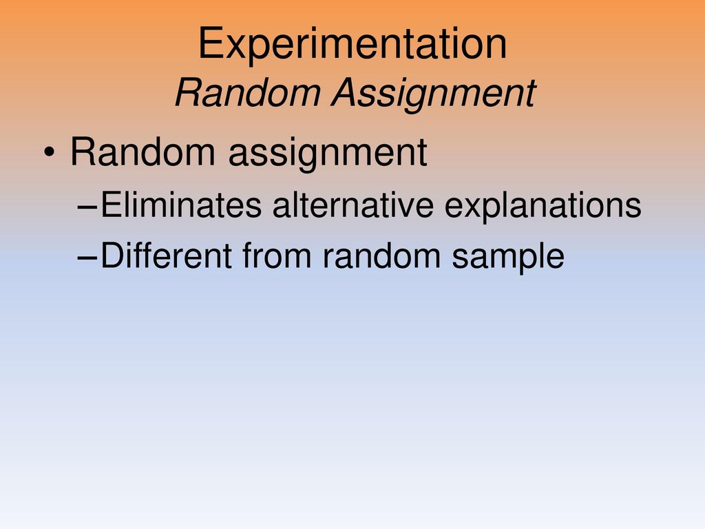 random assignment is an important aspect of experiments because it