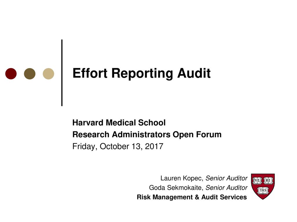 Effort Reporting Audit