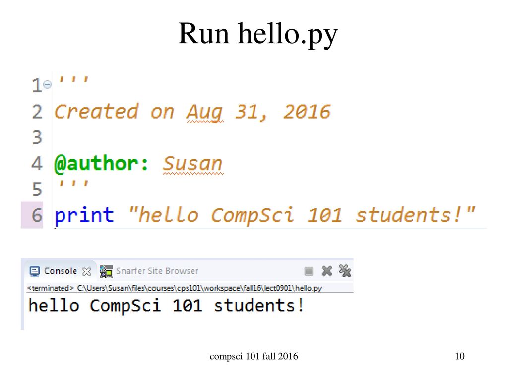 CompSci 101 Introduction to Computer Science - ppt download