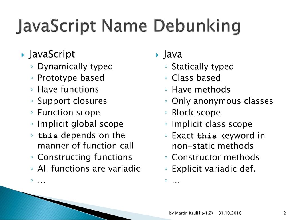 JavaScript Martin Kruliš by Martin Kruliš (v1.2) ppt download