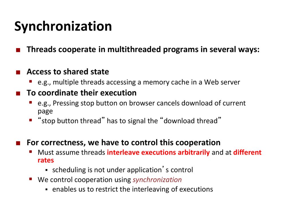 Synchronization ppt download