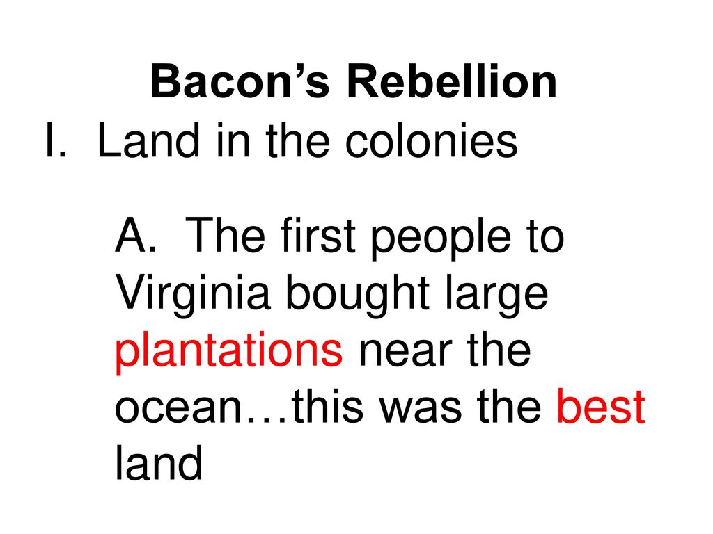 PPT - BACON'S REBELLION PowerPoint Presentation, free download