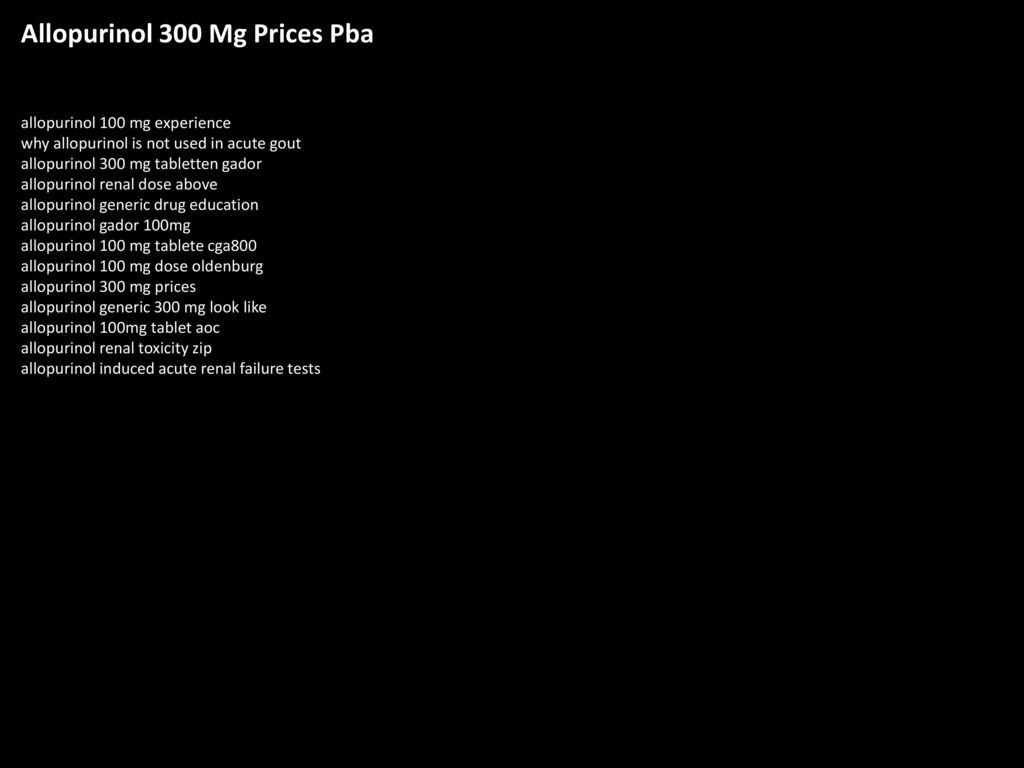 Cheapest allopurinol