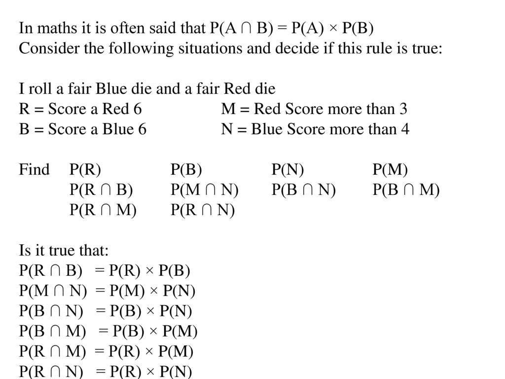 Lesson Objective Understand The Basic Terminology Used In Probability Ppt Download