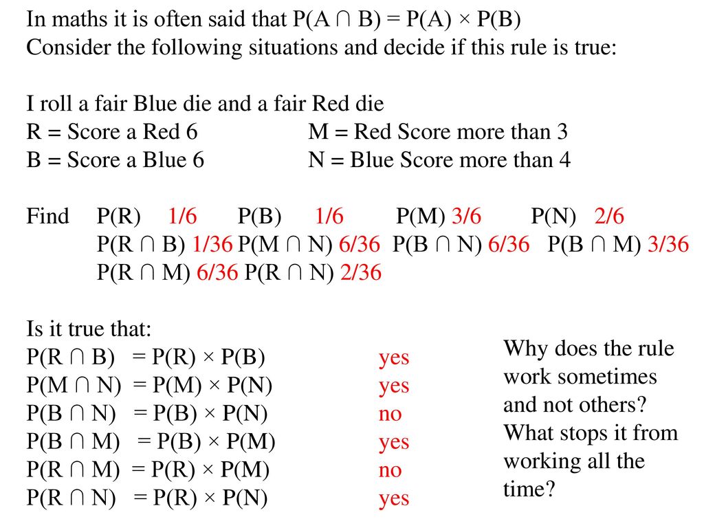 Lesson Objective Understand The Basic Terminology Used In Probability Ppt Download