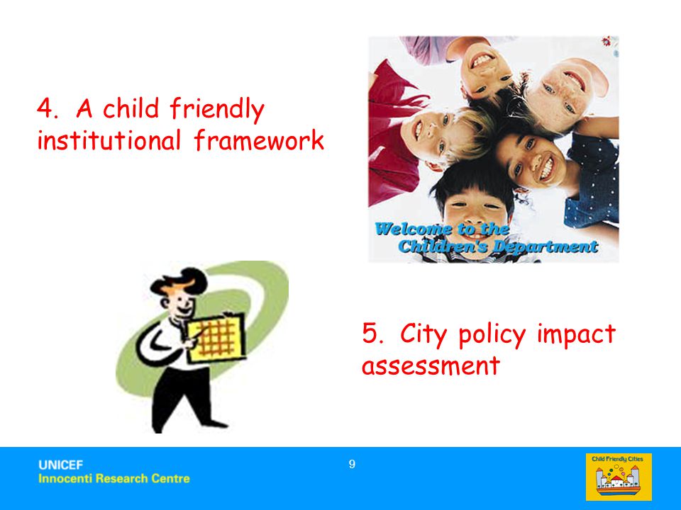 4. A child friendly institutional framework