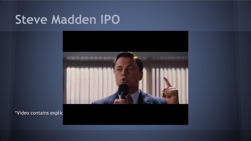 ipo steve madden