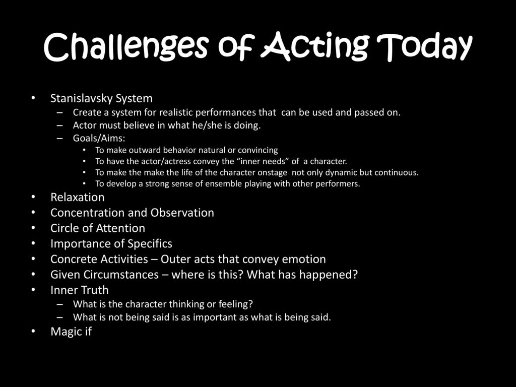 The Actor and the Theatre - ppt download