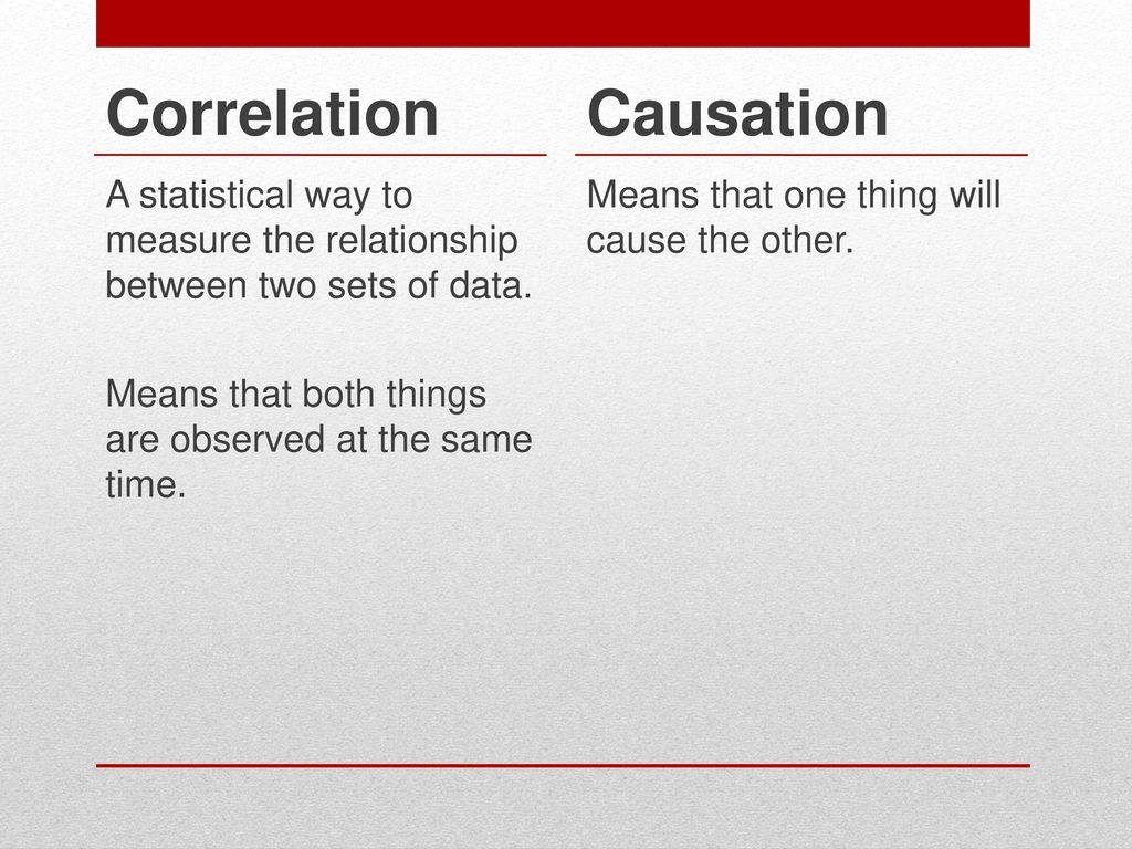 Correlation vs. Causation - ppt download With Regard To Correlation Vs Causation Worksheet