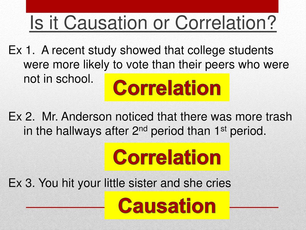 Correlation vs. Causation - ppt download In Correlation Vs Causation Worksheet