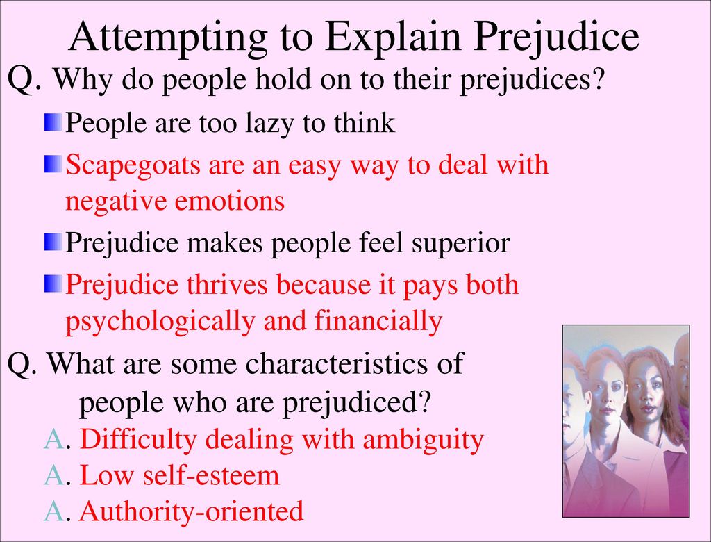 Attempting to Explain Prejudice