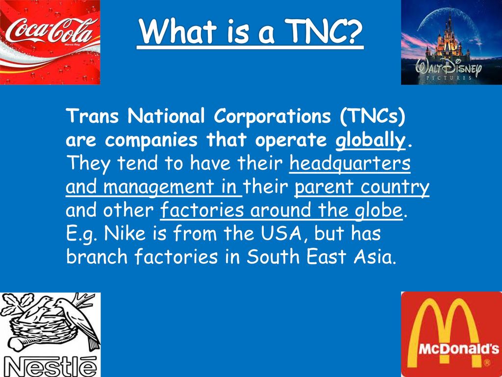 Transnational Corporations! - ppt download