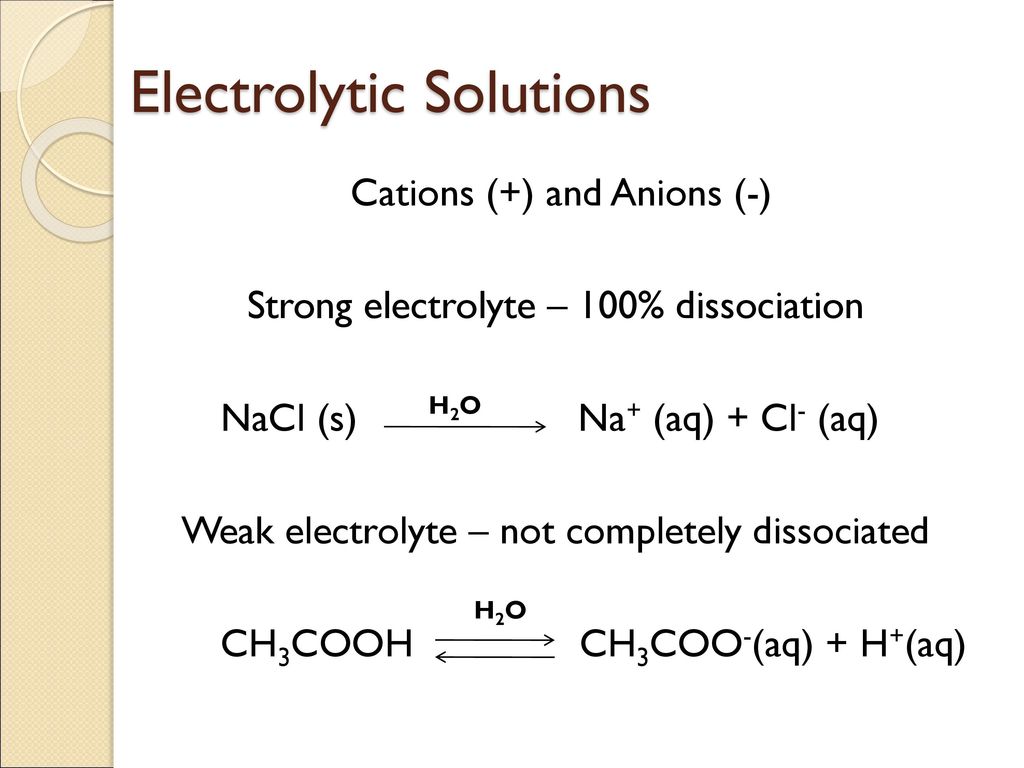 Reactions In Aqueous Solutions Course Instructor: Hbr - Ppt Download