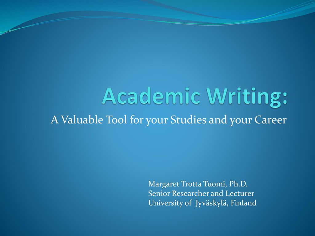 A Valuable Tool for your Studies and your Career