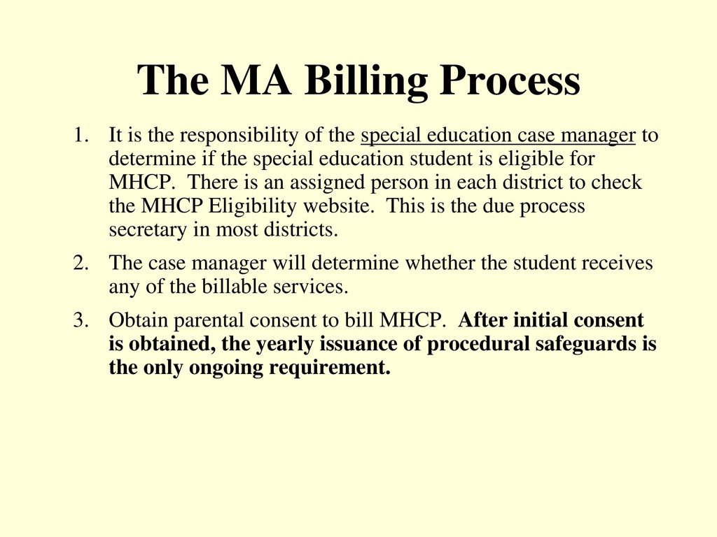 The MA Billing Process