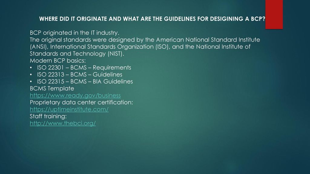 Business Continuity Planning and IT Risk Management ppt download