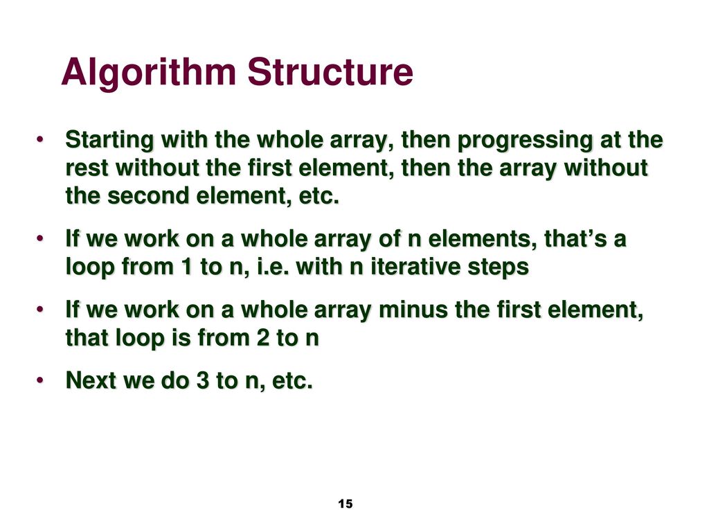 Algorithm Structure