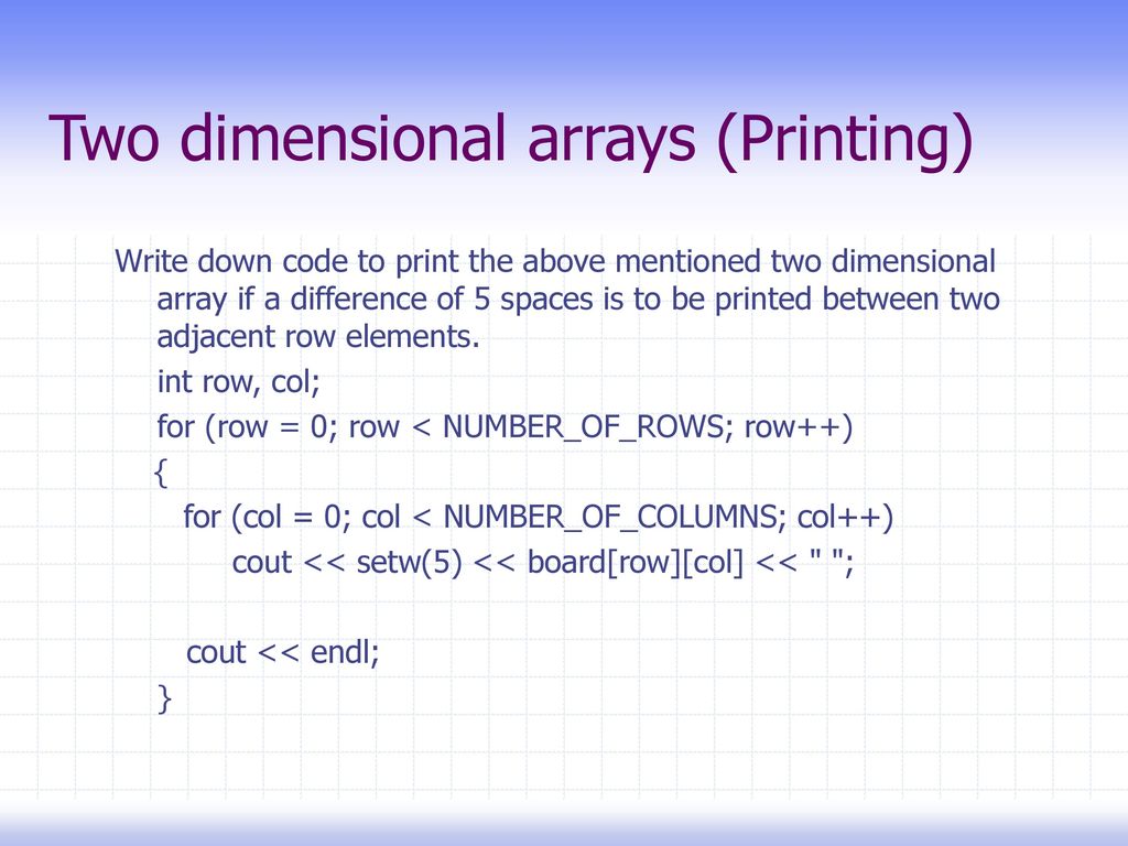 Basic Array Definition - ppt download