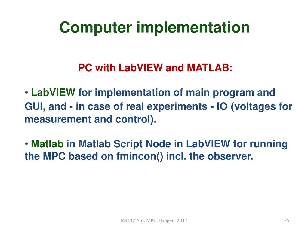Model based predictive control mpc ppt download