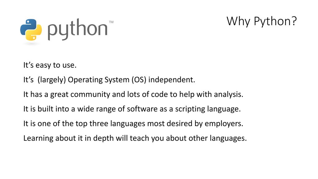 What is Programming? Telling a computer what to do, using a language ...
