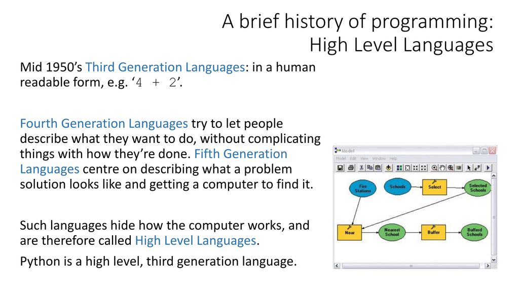 What is Programming? Telling a computer what to do, using a language ...