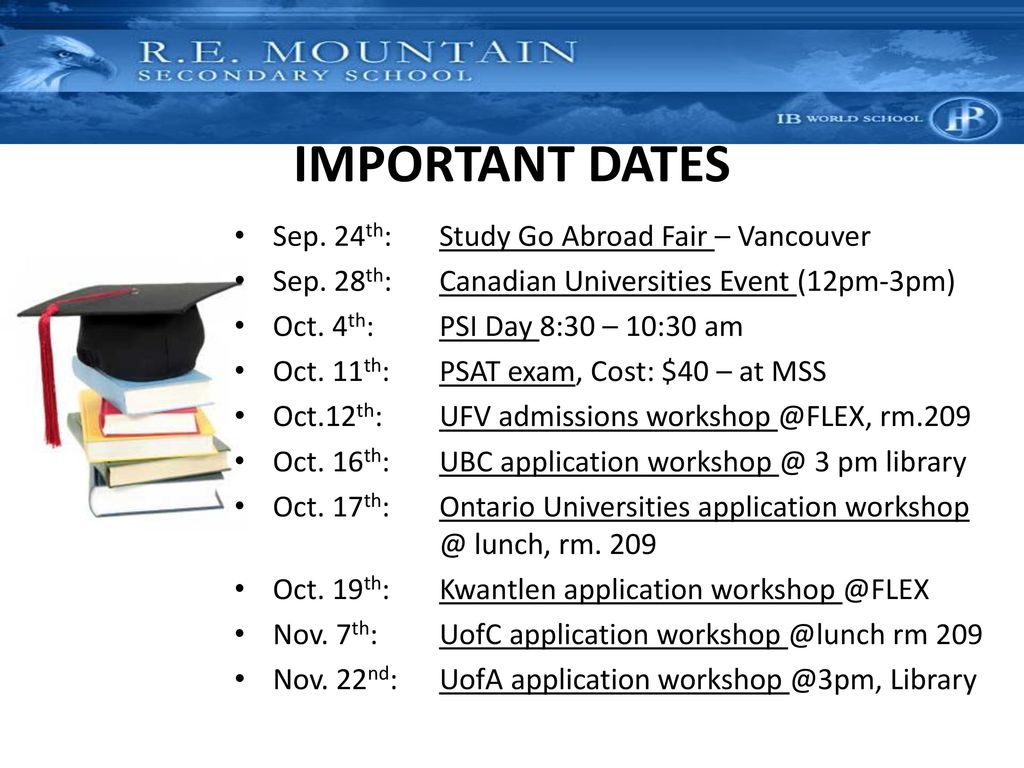 Ufv Important Dates 2025