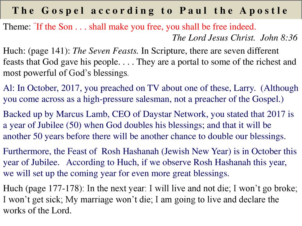 The Gospel according to Paul the Apostle