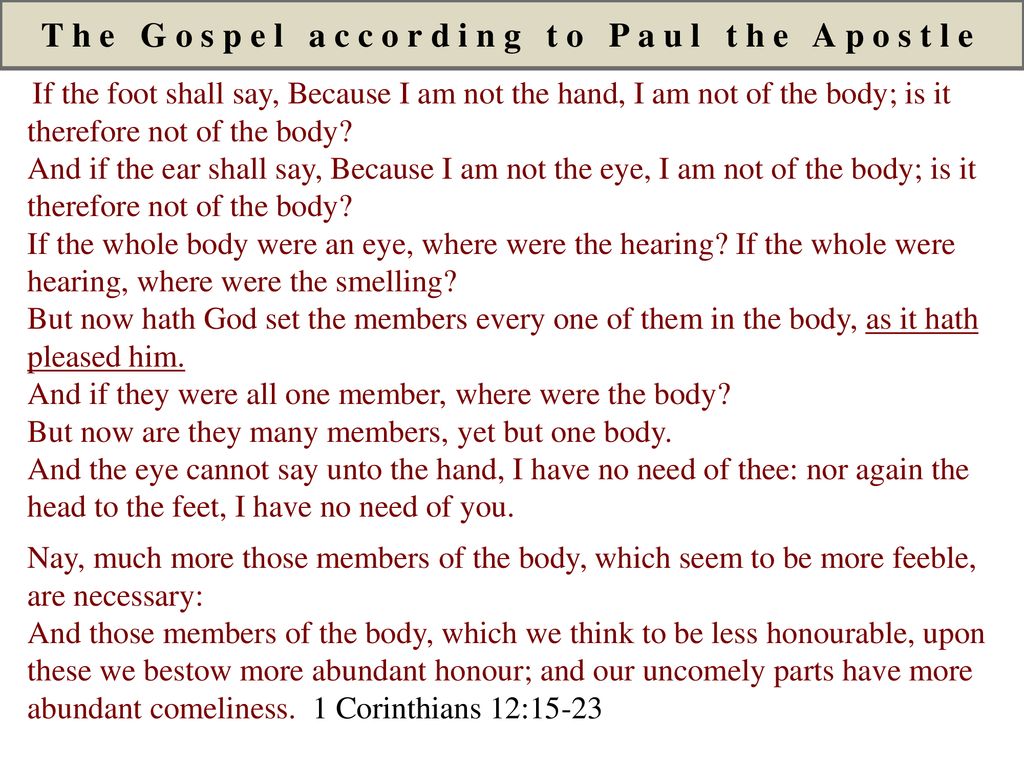 The Gospel according to Paul the Apostle