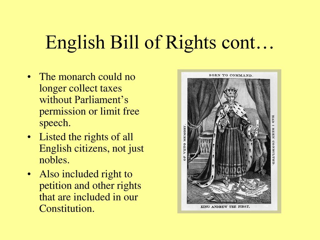 english bill of rights