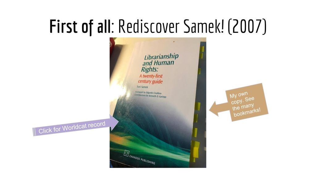 First of all: Rediscover Samek! (2007)