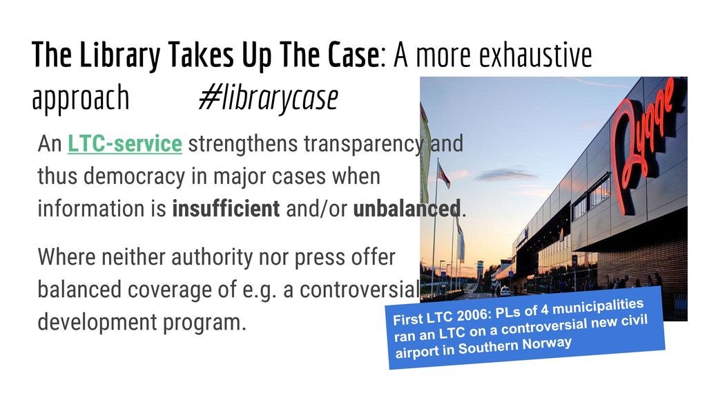 The Library Takes Up The Case: A more exhaustive approach #librarycase