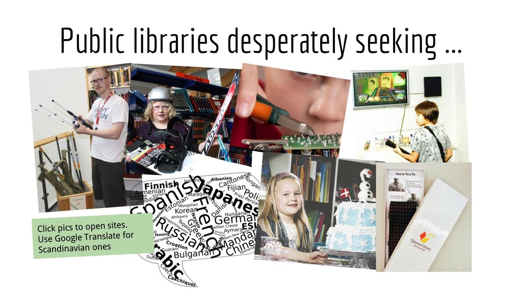 Public libraries desperately seeking ...