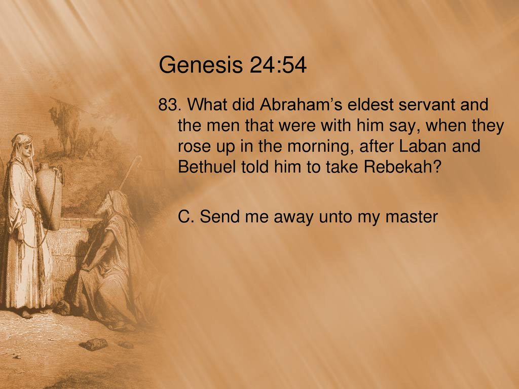 Genesis 24:54