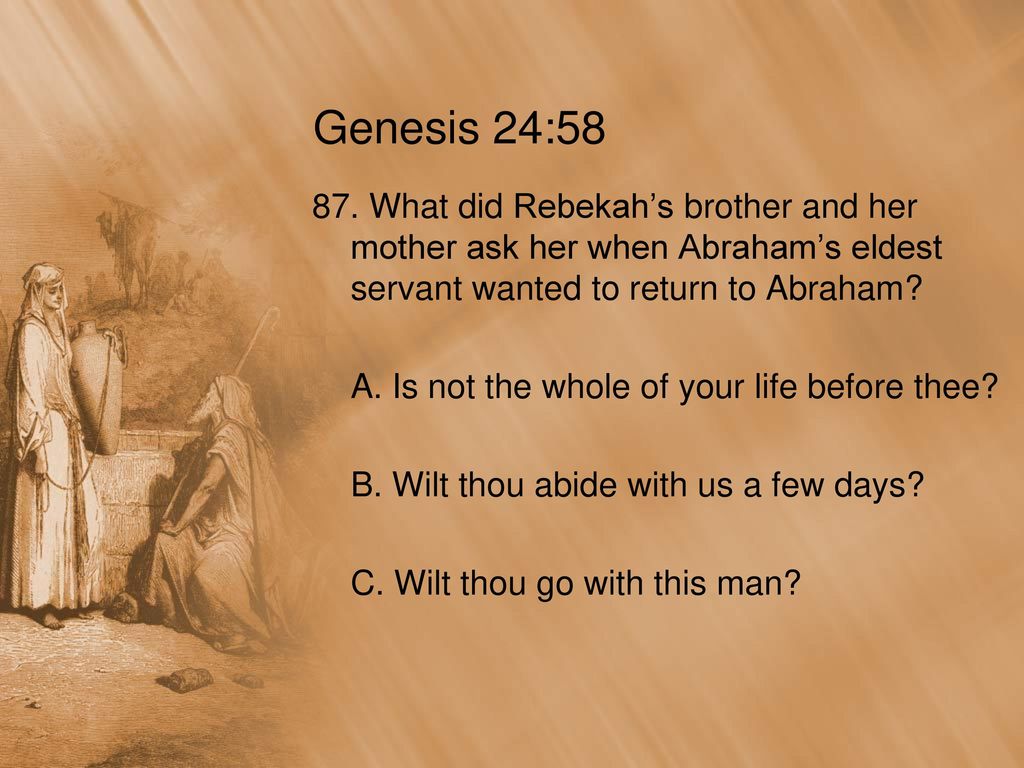 Genesis 24:58