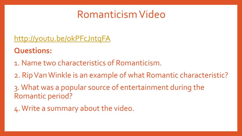 Romanticism Continued Ppt Download