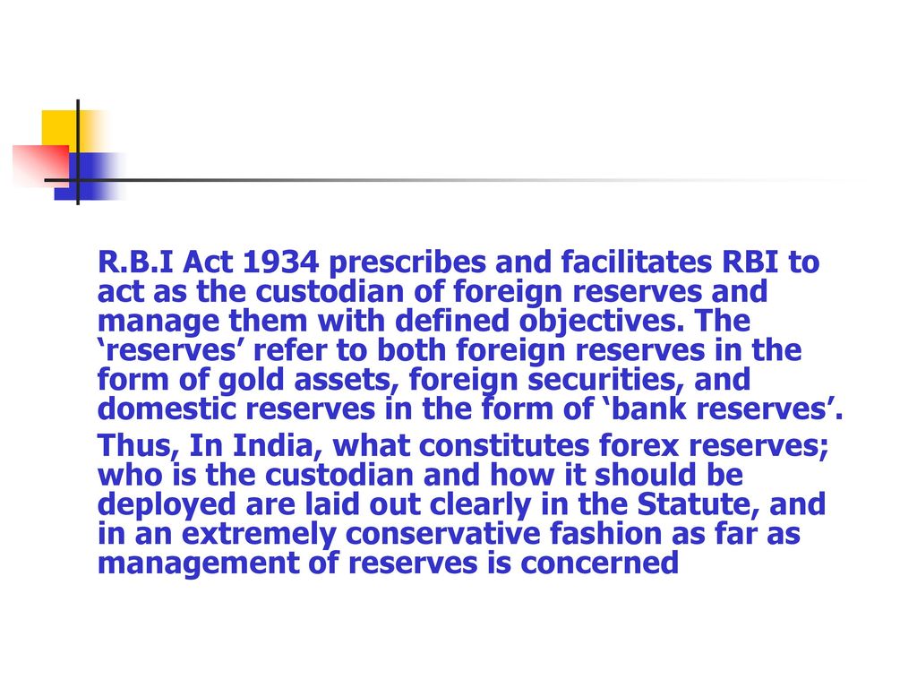 Foreign Exchange Reserve Management Ppt Download - 