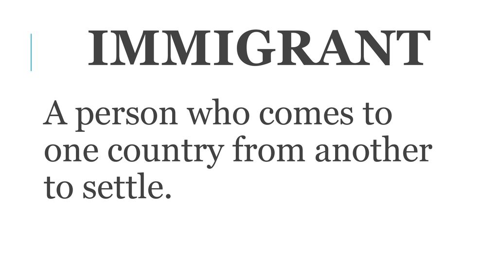 What are those words mean ? EmIgrant One who leaves his own country to