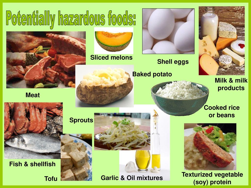 Potentially hazardous foods, Health and wellbeing