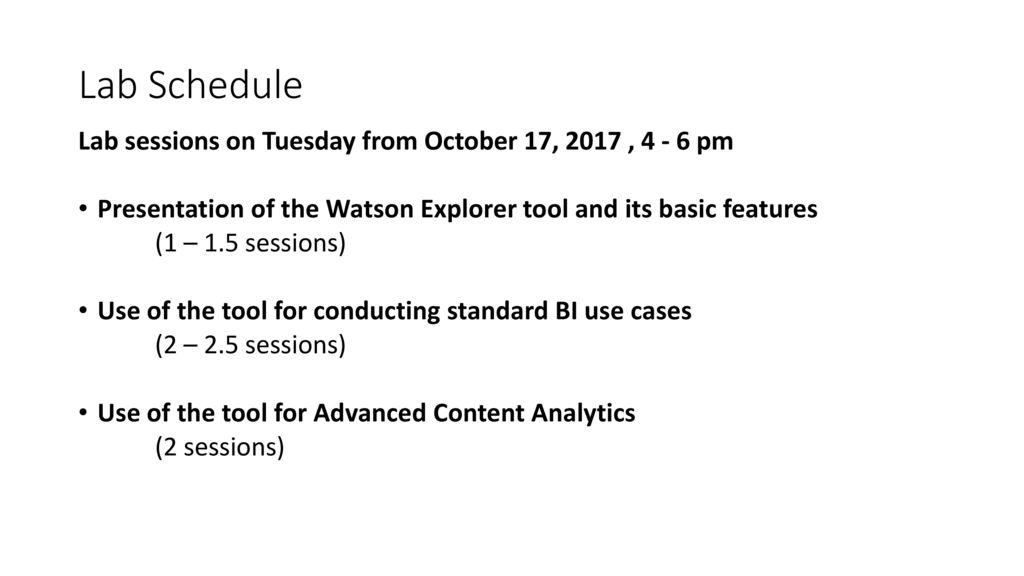Course Lab Introduction To Ibm Watson Explorer Ppt Download