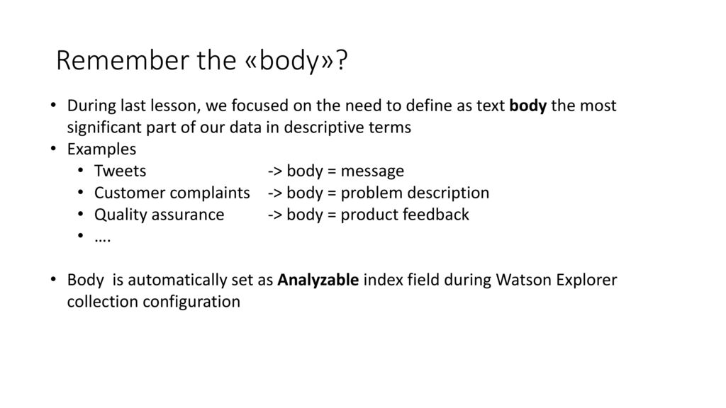 Course Lab Introduction To Ibm Watson Explorer Ppt Download