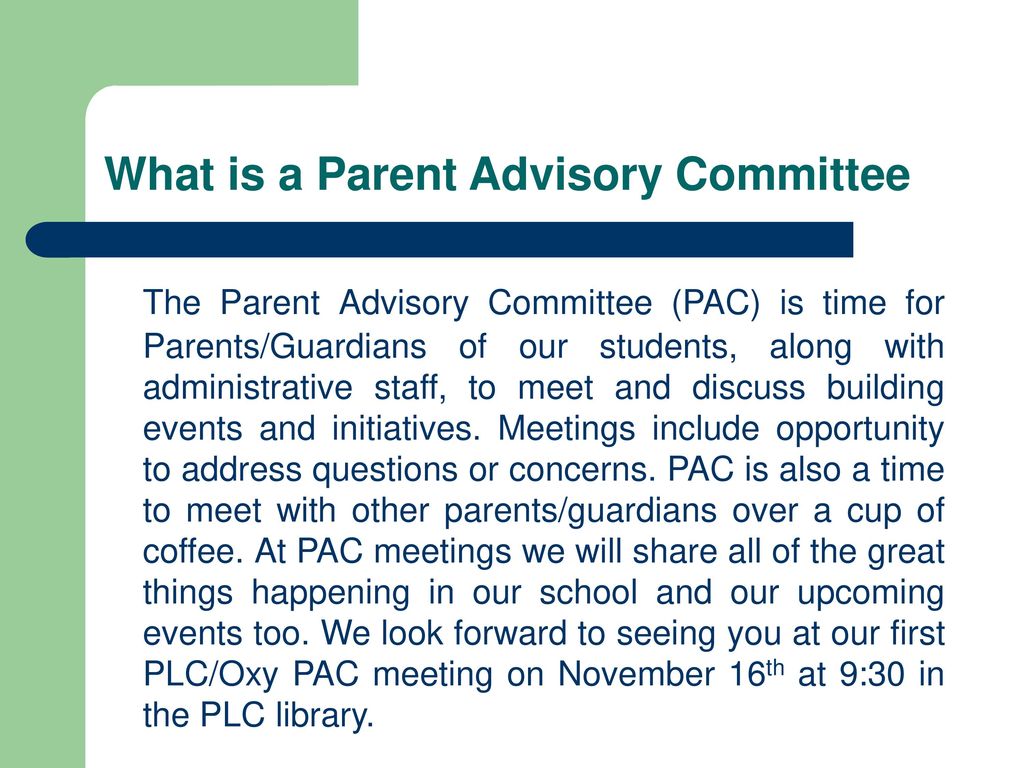 Parent Advisory Committee Ppt Download parent-advisory-committee-ppt-download