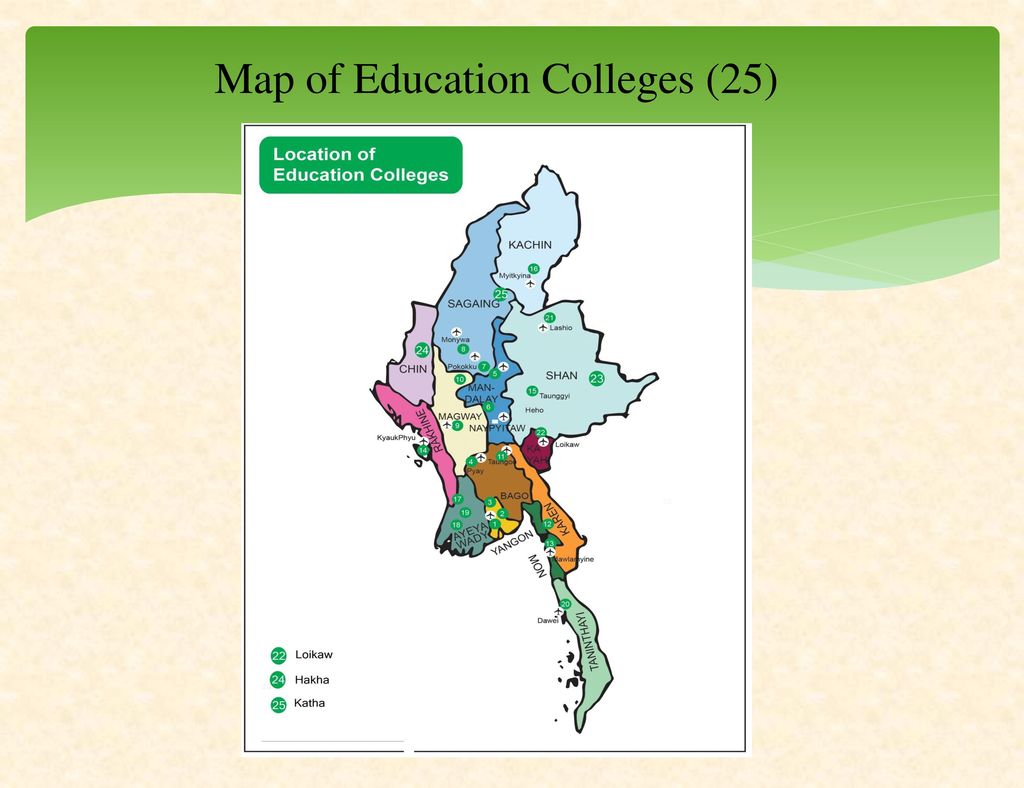 Map of Education Colleges (25)