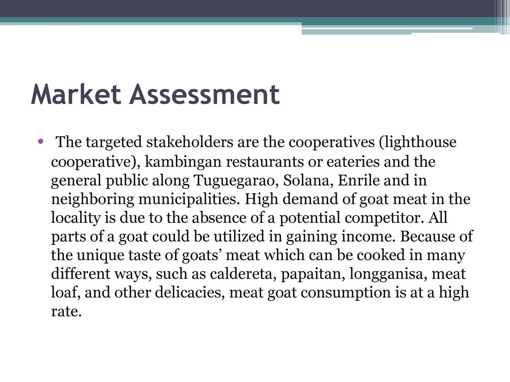 Market Assessment