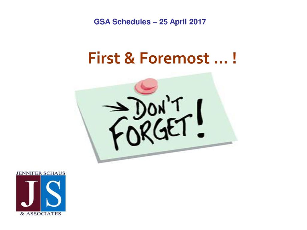Gsa Schedules Down Dirty A Tactical Guide 25 April Ppt Download